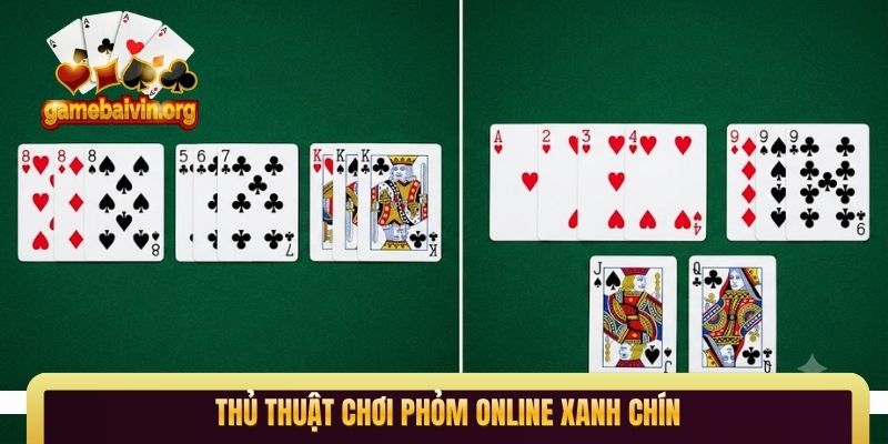 Thủ thuật chơi Phỏm online xanh chín