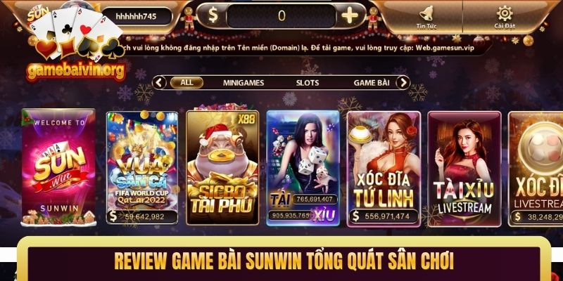 Review game bài Sunwin tổng quát sân chơi