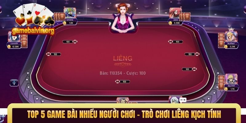 Top 5 game bài nhiều người chơi - Trò chơi Liêng kịch tính