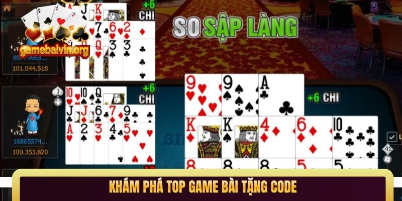 Khám phá Top game bài tặng code
