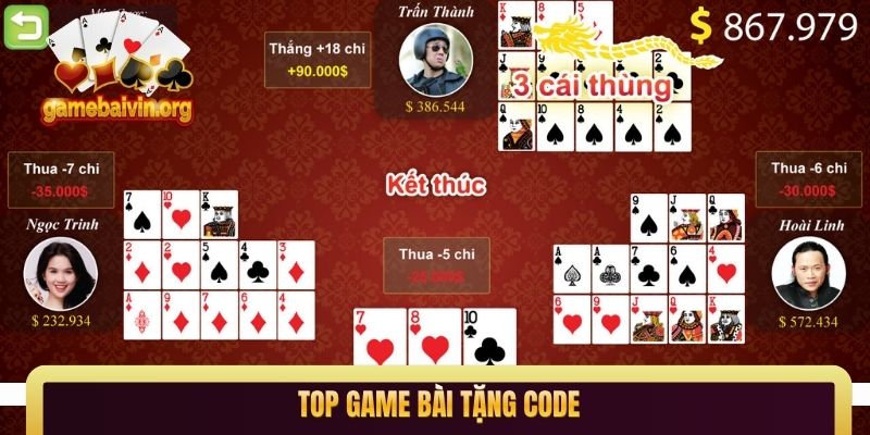 top game bài tặng code